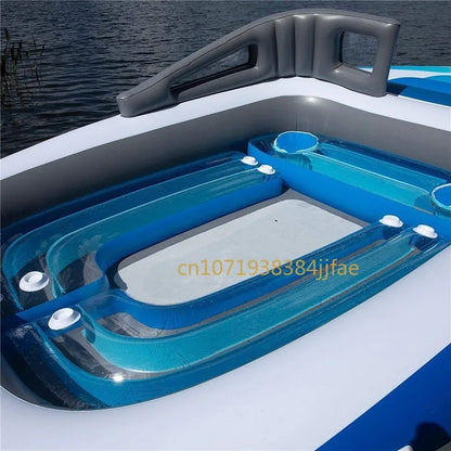 Cama Flotante Inflable De PVC Para 4-6 Personas, Barco Pirata, Corte, Fila Flotante Para Varias Personas